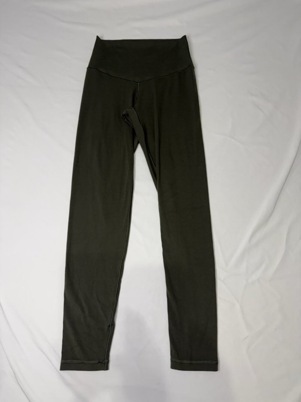 AERIE Offline Womens S Real Me High Rise 7/8 Leggings Olive Green